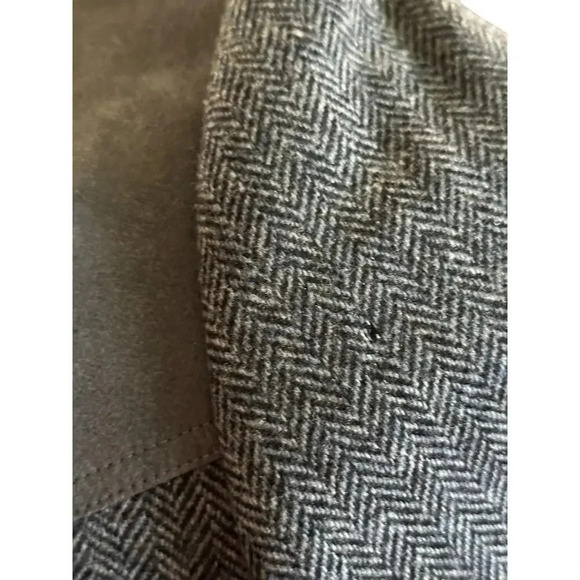 Pendleton Pure Wool Gray Tweed Elbow Patches Western Jacket Sports Coat Size 48 - Picture 7 of 11